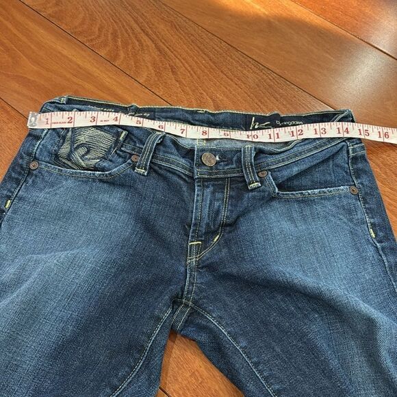 Citizens Of Humanity 'Paloma 088 Stretch Low Waist Blue Flare Wide Leg Jeans 27 - Picture 10 of 14